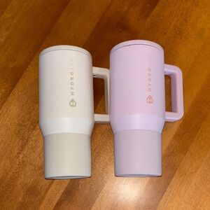 HydroJug Cream and Light Pink Mugs